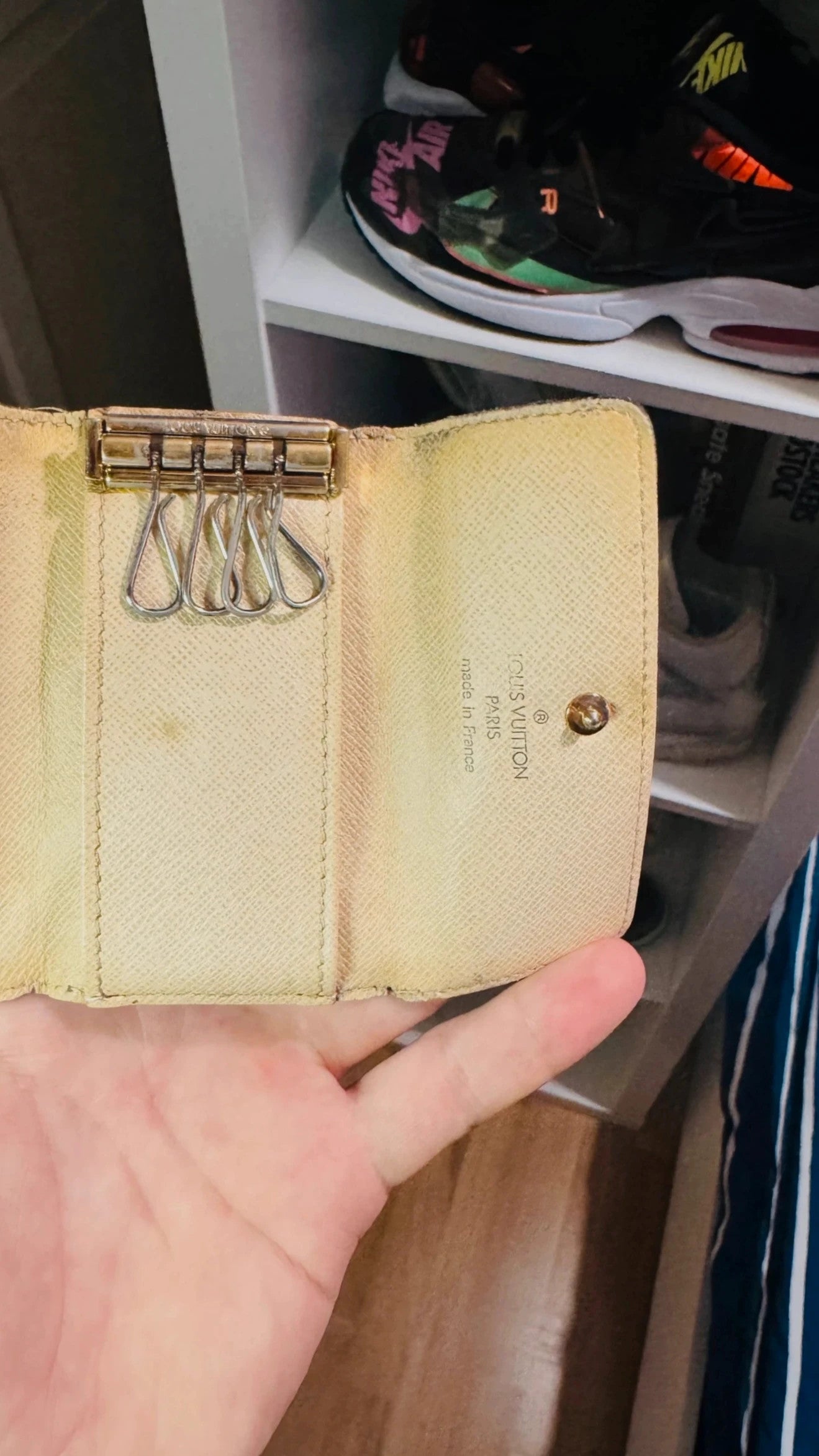 Louis vuitton Keyholder Damier Azur Unique #LV-JP-7.256